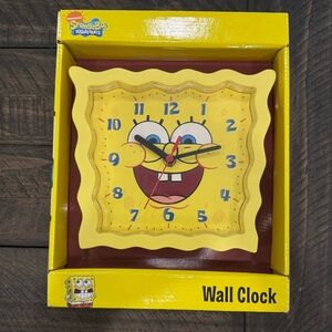 SpongeBob SquarePants Yellow Wall Clock